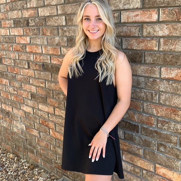 Zara Trafaluc Racerback Mini Shift Dress Black Size Small - Picture 9 of 12